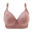 thumbnail image 4 of Timegard Wireless Bras for Women 2pc Ruched Full Support Adjustable Strap Comfy Daily Seniors Bras, 4 of 7