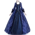 thumbnail image 1 of Robe Renaissance Femme Rétro Fête Princesse Cosplay Dentelle Longueur au Sol Robe, 1 of 6