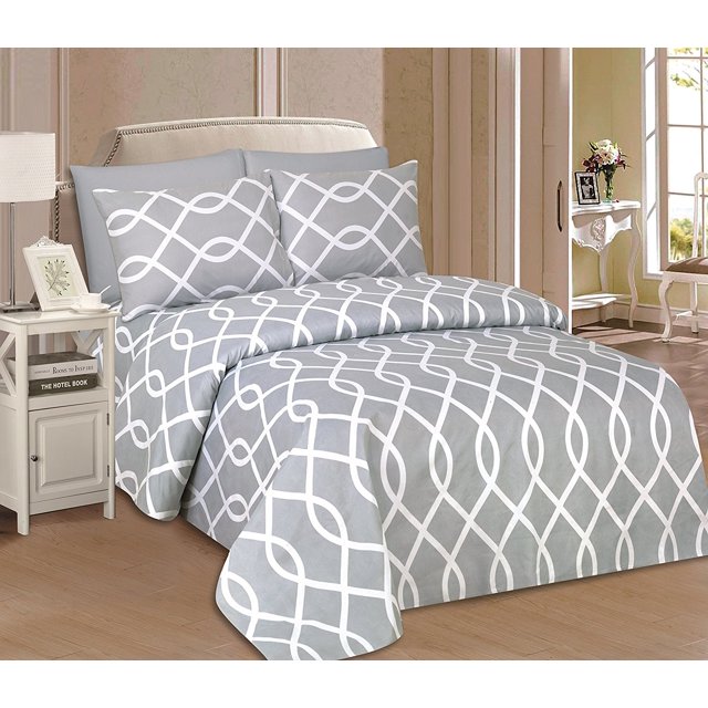 Beverly Hills 1800 Series Ultra Soft Printed 6 PC Sheet Set (Queen, Felix)