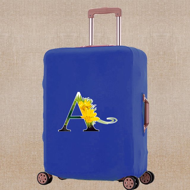 Luggage Cover Elasticity Thicken Travel Accessory Covers Flower Color Print Trolley Protective Case Apply To 18-32 Inch Suitcase 8Flower color A L (26-28inch)