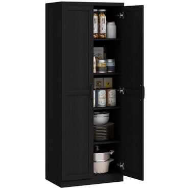 HOMCOM 63" Pantry Cabinet, Kitchen Storage Cabinet with Adjustable Shelves