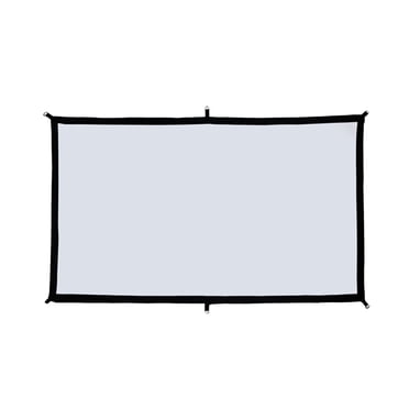 EGNMCR Écran de Projecteur 110 Pouces, Écran de Projecteur de Film 16:9 Pliable Portable Infroissable pour Projection Intérieure Extérieure pour Maison, Fête, Bureau, Salle de Classe Écran de Projection