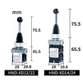 thumbnail image 2 of Bgsha 1PC Rocker Joystick Controller Self-resetting Rotary Cross Toggle Switch 2NO/4NO, 2 of 4