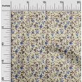 thumbnail image 2 of oneOone Georgette Viscose Light Yellow Fabric Asian Suzani Craft Projects Decor Fabric Printed By The Yard 42 Inch Wide, 2 of 5