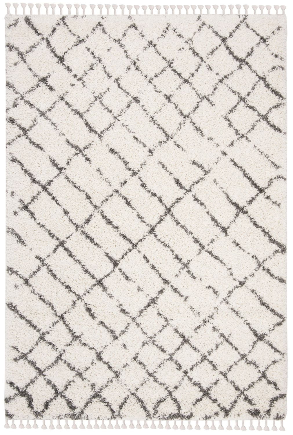 Safavieh Moroccan Fringe Dorian Tapis Géométrique Shag
