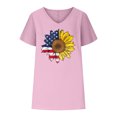 thumbnail image 4 of Birdeem Women V-Neck Print T-Shirts Fashion Comfortable Female Blouses Tops, 4 of 6