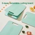 thumbnail image 1 of TIMIFIS Vegetable Board Green Grass 5-Layer Tearable Double Sided Vegetable Board Kitchen Gadgets, 1 of 8