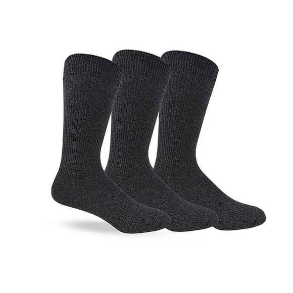Genuine Dickies Men Casual Crew Socks - Black White - 6 Pairs (2x3PK)