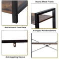 thumbnail image 4 of Costway 4-Tier Bookshelf Industrial Bookcase Diaplay Shelf Storage Rack Rustic Brown, 4 of 10