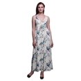 thumbnail image 1 of Bimba Robe Longue Maxi à Bretelles Spaghetti Ajustables Imprimée d'Oiseaux, Tenue de Plage d'Été - Xxx-Grand, 1 of 6
