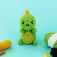 thumbnail image 3 of UNIQUE CREATIV CRAFT Crochet Kit - Dinosaur, 1 pc, Age 8+, Intermediate, 12 × 8 × 6 cm (2.4 in), 3 of 4