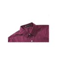 thumbnail image 4 of INSPIRE CHIC Men's Shirts Point Collar Short Sleeve Polka Dots Button Down Shirt 38 Burgundy, 4 of 7