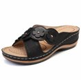 thumbnail image 5 of DPTALR Sandales Compensées Décontractées à Fleurs pour Femmes Dames Chaussures Pantoufles d'Extérieur, 5 of 5