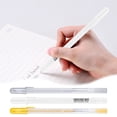 thumbnail image 1 of Uscallm 3Pcs White Gel Pens Fine Point Tip Gel Ink Pens For Illustration, Waterproof Highlighter Marker Set, 12 Pack 15ml, For Art Journaling, Bible Study, Note Taking, Planner, Scrapbooking, 1 of 9