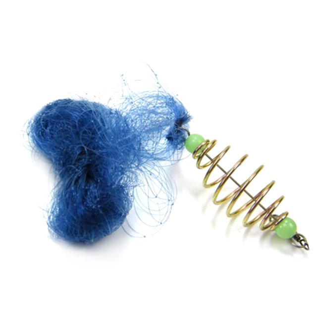 Durable Nylon-Copper Fishing Net with Luminous Beads, Double Spring & Support Rod – Automatic Fish Catching Trap for Shoal/Night Fishing, 5# Mesh (25x25mm) for 150-500g Fish, Portable Design (Random