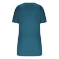 thumbnail image 4 of Birdeem T-Shirt à Col Rond Boutonné pour Femmes Haut à Manches Courtes Ample, 4 of 9