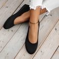 thumbnail image 3 of Dakaela Ballerines Chaussures Plates Femmes Habillées Bout Rond à Enfiler Ballerine Marche Mocassins à Petit Talon Compensé, 3 of 9