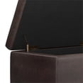 thumbnail image 3 of Pemberly Row 48" Tufted Rectangular Ottoman in Distressed Brown Faux Leather, 3 of 8