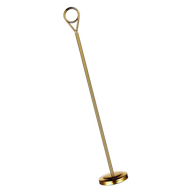 Baohd Stainless Table Number Holder Sign Holder Photo Stand for Hotel Golden 30cm