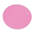 thumbnail image 2 of Rubber Non-Slip Heat Resistant Mat Colorful Round Coaster Non-Slip Pad ;Silicone Rubber Cushion Placemat Pot Holder Table Silicone Mat, 2 of 4