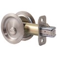 thumbnail image 3 of Serrure de Porte de Poche Ronde, Loquet d'Intimité (Lit / Salle de Bain), Jeu de 2-3/8 ", RCL, Nickel Satiné par Matériel Stone Harbor, 3 of 5