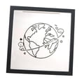 thumbnail image 1 of Siruishop Shadow Box Display Case for Movie Sporting Events Stub Photo Storage Wedding 20cmx20cmx4.5cm, 1 of 8