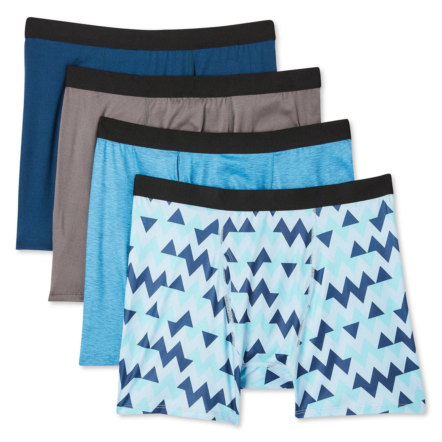 Athletic Works Men's Everyday Boxer Briefs 4-Pack