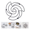 thumbnail image 3 of 2pcs Heat-Resistant Stainless Steel Pot Pads Kitchen Flower Design Pan Pad, 3 of 8