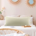thumbnail image 2 of PiccoCasa Brushed Microfiber Pillowcase Body Pillow Pillowcase, King Khaki, 2 of 9
