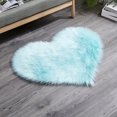 thumbnail image 3 of LCXmlly Pencil Bag Strong Water Absorption Rug Mat Love Heart Shape NonSlip Acrylic Fluffy Carpet, 3 of 6