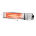 thumbnail image 2 of Gymax 1500W Infrared Wall Mount Space Heater Indoor Outdoor w/ Remote Control, 2 of 10