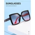 thumbnail image 2 of Large Frame Men and Women Box Sunglasses Street Shooting Outdoor Sunshade Vacation (Color : E, Size : Medium), 2 of 5