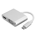 thumbnail image 2 of Type-C To  Connecting Adapter Type-C Hub USB-C Hub USB C Dongle Work for Office Silver,Gray, 2 of 8
