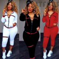 thumbnail image 1 of Ensemble de Survêtement pour Femmes 2 Pcs, Marque pour Dames, Automne, Manches Longues, Décontracté, Chandails à Capuchon à Col Rond + Pantalons Longs, Grande Taille, спортивный кост, 1 of 5