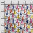 thumbnail image 2 of oneOone Georgette Viscose Orange Fabric Beach Boat Sewing Craft Projects Fabric Prints By Yard 42 Inch Wide, 2 of 4