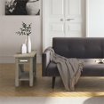 thumbnail image 2 of Simpli Home Kitchener Table d'Appoint Étroite en Bois Massif, Gris, 2 of 7