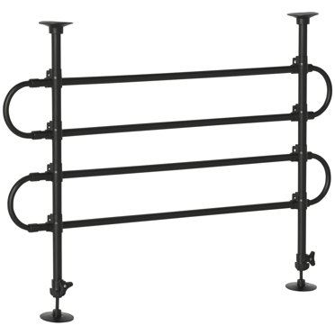 PawHut Barrière pour Voiture pour Chien, Garde de Clôture pour Chien Ajustable pour VUS, Noir