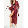 thumbnail image 1 of Women‘s Satin Silk Sleepwear Robe Babydoll Lingerie Nightwear Pyjamas Plus Size, 1 of 5