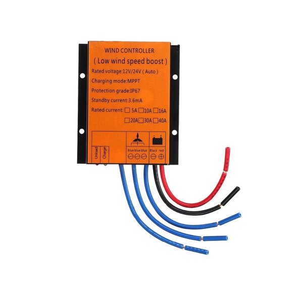 Contrôleur de Charge MPPT pour Turbine Éolienne 12v 24v AUTO 48V Régulateur de Tension à Basse Vitesse de Vent pour Génératrice Éolienne Triphasé, Facile à Installer
