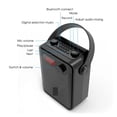 thumbnail image 2 of 25W Portable Voice Amplifier Speaker With Handheld Wireless Microphone Echo AUX Recording TWS Radio, 2 of 6