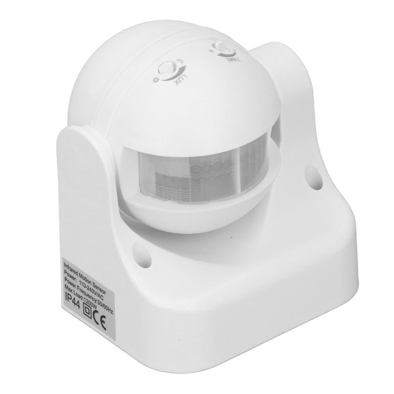 Motion Sensor Detector Switch, Infrared Motion Sensor Energy Saving Waterproof For School For Toilet White