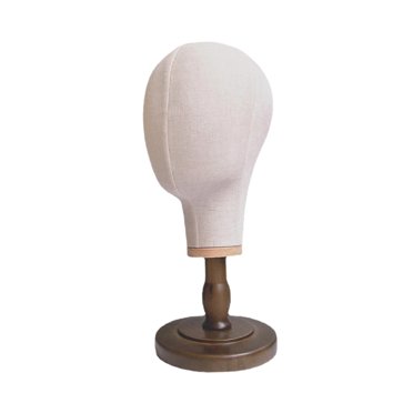 Mannequin Modèle de Tête Modèle Comestique Toile Bloc Tête pour Écouteurs Chapeau Brun base