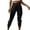 Black, variant on LOVZFMLL Women's Jumpsuit, Casual Solid Turn-Down Collar Cotton Linen Romper Long Playsuit Zipper Jumpsuit Black, L