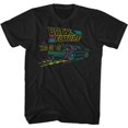 thumbnail image 1 of Back To The Future Neon Future Black Adult T-Shirt, 1 of 2