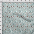 thumbnail image 3 of oneOone Georgette Viscose Sky Blue Fabric Texture & Triangle Geometric Craft Projects Decor Fabric Printed By The Yard 42 Inch Wide, 3 of 4