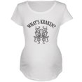 thumbnail image 1 of Qu'est-ce Que Kraken Cracking Jeu de Mots Drôle Maternité T-Shirt Doux, 1 of 1