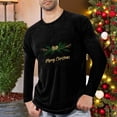 thumbnail image 2 of Pyjamas de Noël pour Hommes Pyjamas de Sport et D\'entraînement Physique pour Hommes T-Shirt Imprimé de Noël à Manches Longues et Col Rond pour Hommes, 2 of 4