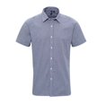 thumbnail image 1 of Premier Mens Gingham Cotton Short-Sleeved Shirt, 1 of 4