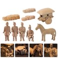 thumbnail image 1 of Lot de 3 Mini Terracotta Warriors PVC Décoration Cadeau pour Enfants Décoration Maison, 1 of 9