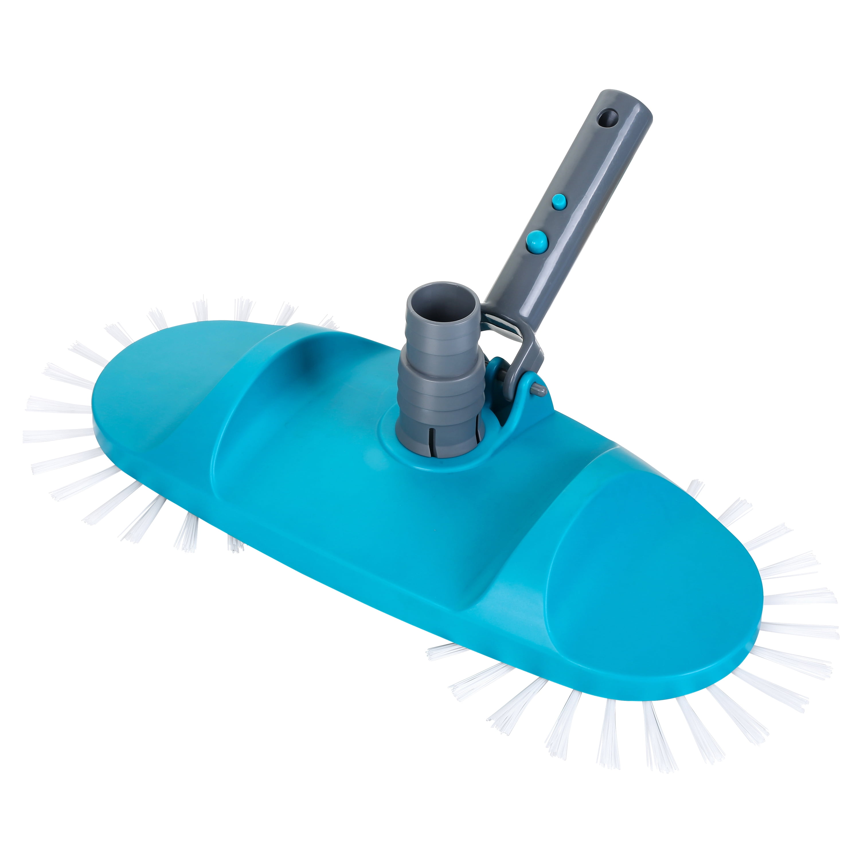 Tête d'aspirateur de piscine portable Mainstays bleu sarcelle et gris avec brosses rotatives - 2,51 lb.